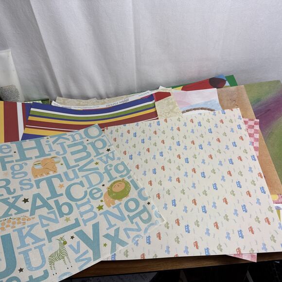 Scrapbook Paper Lot 12 x 12 and 8 x 11 Holiday Martha Stewart Brenda Walton 7 lb - Picture 10 of 10